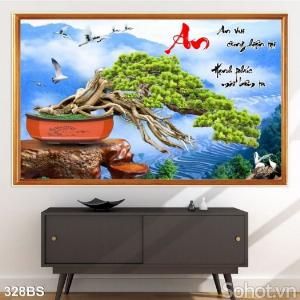 Tranh gạch 3d phòng khách đẹp - VNMM53
