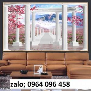 Tranh gạch 3d cửa sổ - KFDX43