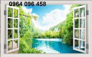 Tranh gạch 3d cửa sổ - KFDX43