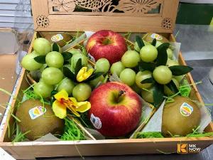 Hộp trái cây Trung Thu (hộp gỗ) - FSNK82