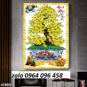 Tranh gạch 3d hoa mai - VNB87