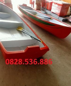 Thuyền thể thao, câu cá, 2 người, chèo tay, gắn máy
