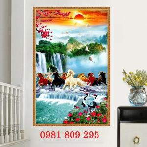 Gạch 3d ngựa - tranh gạch ốp tường