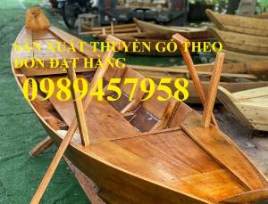 Nhận đóng Thuyền gỗ ba lá, Đóng Thuyền gỗ trang trí 3m, Xuồng gỗ 5m, Xuồng gỗ 6m