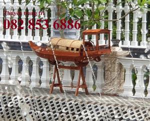 Thuyền gỗ 3m trưng bày nhà hàng, Xuồng gỗ trưng hải sản tại Sài Gòn