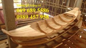Thuyền gỗ 3m trưng bày nhà hàng, Xuồng gỗ trưng hải sản tại Sài Gòn
