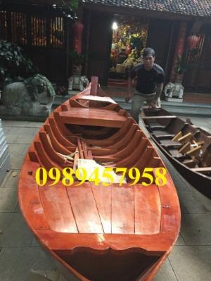 Đóng xuồng gỗ trang trí, Thuyền gỗ chèo tay, Thuyền gỗ 4m
