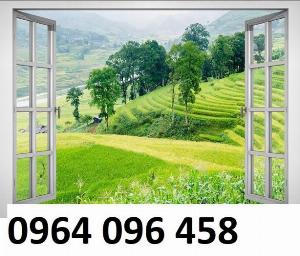 Tranh gạch cửa sổ 3d - VNBB94