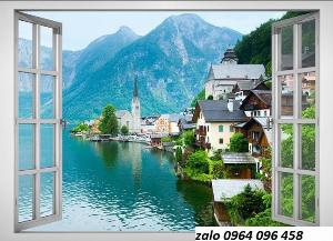 Tranh gạch cửa sổ 3d - VNBB94