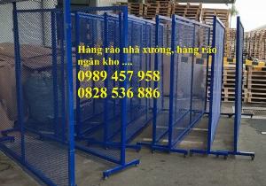 Hàng rào ngăn kho di dộng 2mx3m, Hàng rào nhà xưởng 1,8mx2m