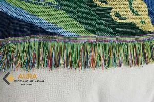 Khăn Sofa Khăn Trải Sofa Thảm Vintage Mẫu Công Sang Trọng