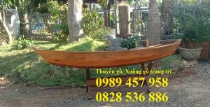 Thuyền gỗ 4m trang trí, Thuyền gỗ 6m, Thuyền gỗ gỗ 5m