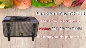 Loa xách tay Karaoke TK-T18 giảm giá 6% chỉ còn 4,230K/ bộ