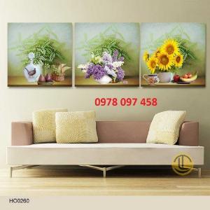 Hoa hướng dương - tranh gạch men