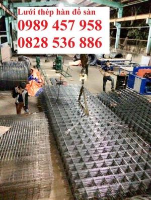 Nhà sản xuất lưới hàn chập phi 6 đổ bê tông ô 100x100, 150x150, 150x200, 200x200, 250x250