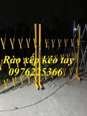 Hàng rào xếp gọn -Hàng rào sắt kéo tay giá rẻ