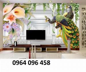 Tranh gạch 3d con công - 0544XP