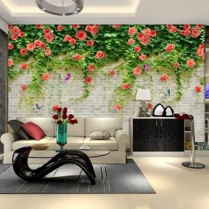 Tranh gạch hao hồng 3d - BCXX4