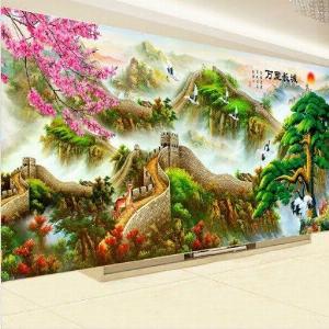Tranh gạch 3d phong cảnh mây núi - NCX33