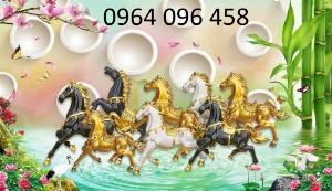 Tranh mã đáo thành công gạch tranh 3d ốp tường - 0988CN