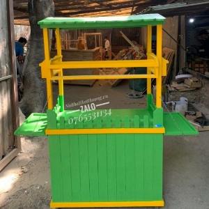 Mẫu Xe Bán Nước Ép Hoa Quả Gỗ Đẹp