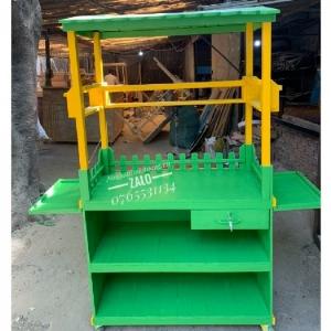 Mẫu Xe Bán Nước Ép Hoa Quả Gỗ Đẹp