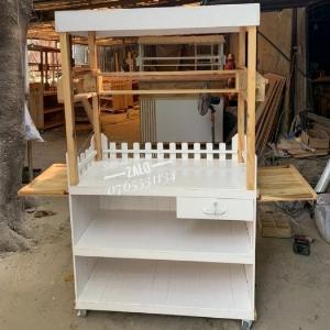 Thiết Kế Xe Bán Sinh Tố Bằng Gỗ Tự Nhiên, Giá Rẻ