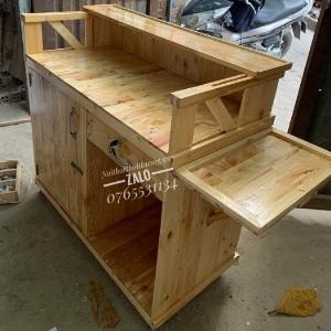 Xe Cafe Mini, Tủ Gỗ Nhỏ Bán Cà Phê Take Away
