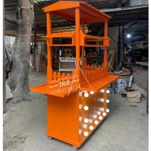 Mẫu Xe Bán Bánh Tráng Trộn Sơn Màu Nổi Bật