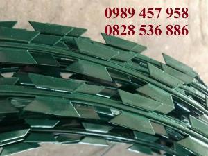 Dây kẽm gai hình dao, Dây kẽm lam, Dây thép gai rào biệt thự