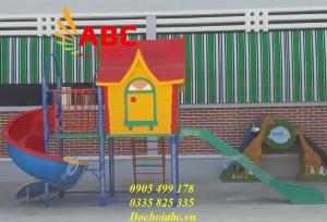 Bộ liên hoàn 3 khối cầu trượt xoắn