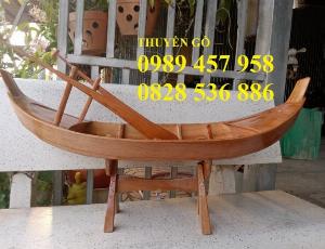 Ghe thuyền gỗ trưng bày hải sản 1,5m, Xuồng trưng hải sản 2m, 3m