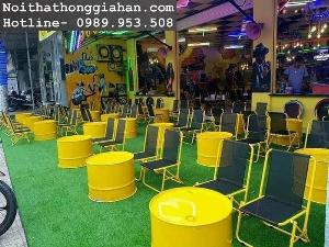 Bộ bàn ghế cafe giá xưởng Tp.HCM Hồng Gia Hân B0116