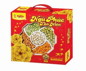 Hộp quà Tết Snack và đậu thập cẩm 320g Tân Tân