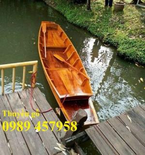 Thuyền gỗ trưng bày 2m, Xuồng gỗ 3m tại Sài Gòn giá tốt