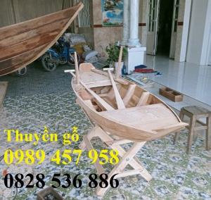 Thuyền gỗ trưng bày 2m, Xuồng gỗ 3m tại Sài Gòn giá tốt