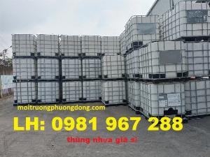 Thùng nhựa 1 tấn đựng hóa chất