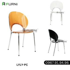 Bộ bàn tròn 2 ghế nhựa trong suốt đẹp dành cho tiếp khách showroom-văn phòng hiện đại