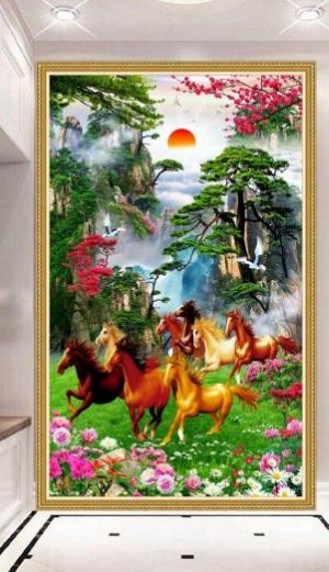 Tranh gạch 3d mã đáo thành công - NBX33