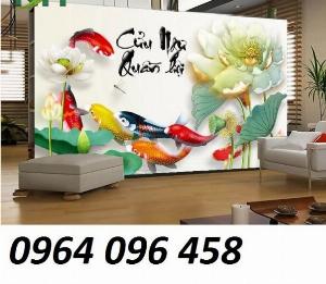 Tranh gạch 3d cá chép - 0999CN