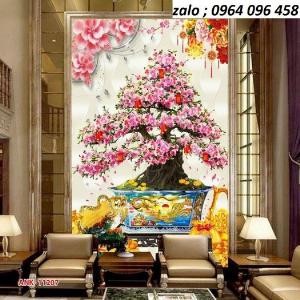 Tranh gạch 3d hoa đào - 9322XC
