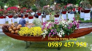 Các mẫu thuyền trang trí, Thuyền trưng hải sản, trưng hoa mới nhất