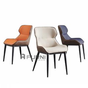 Bộ bàn ăn tròn xoay 2 mặt đá 6 ghế ngồi nệm bọc da PVC cao cấp