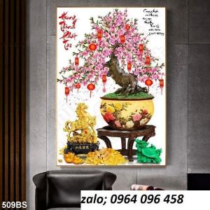 Tranh gạch men 3d hoa anh đào - 8999CP