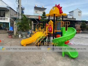 Bộ cầu trượt liên hoàn kết hợp xích đu dành cho trẻ em