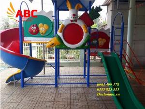 Cầu trượt nhựa Composite cho bé giá rẻ