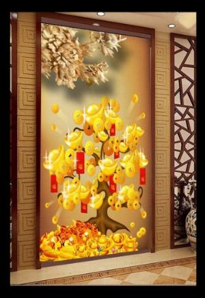 Tranh gạch 3d kim tuyến - CVC44