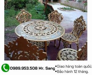 Bàn ghế nhôm đúc sang trọng Tp.HCM Hồng Gia Hân B138