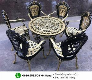 Bàn ghế nhôm đúc ngoài trời giá tốt Tp.HCM Hồng Gia Hân B139