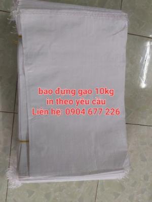 Bao đựng gạo, bao đựng gạo 5kg, 10kg màu trắng